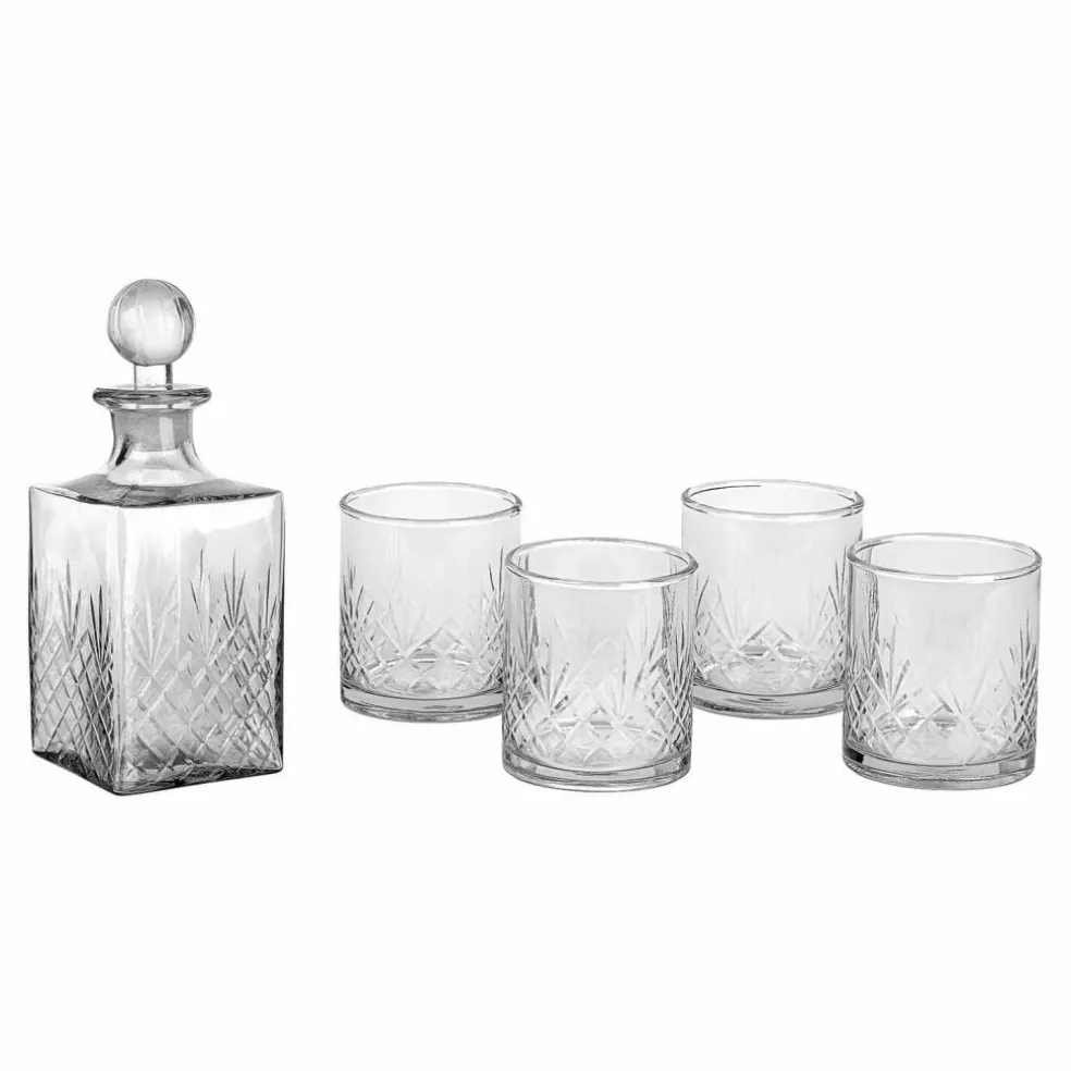 Carafe et lot de 4 verres Kerrington