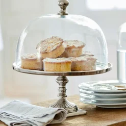 Cloche en verre avec plateau Mine