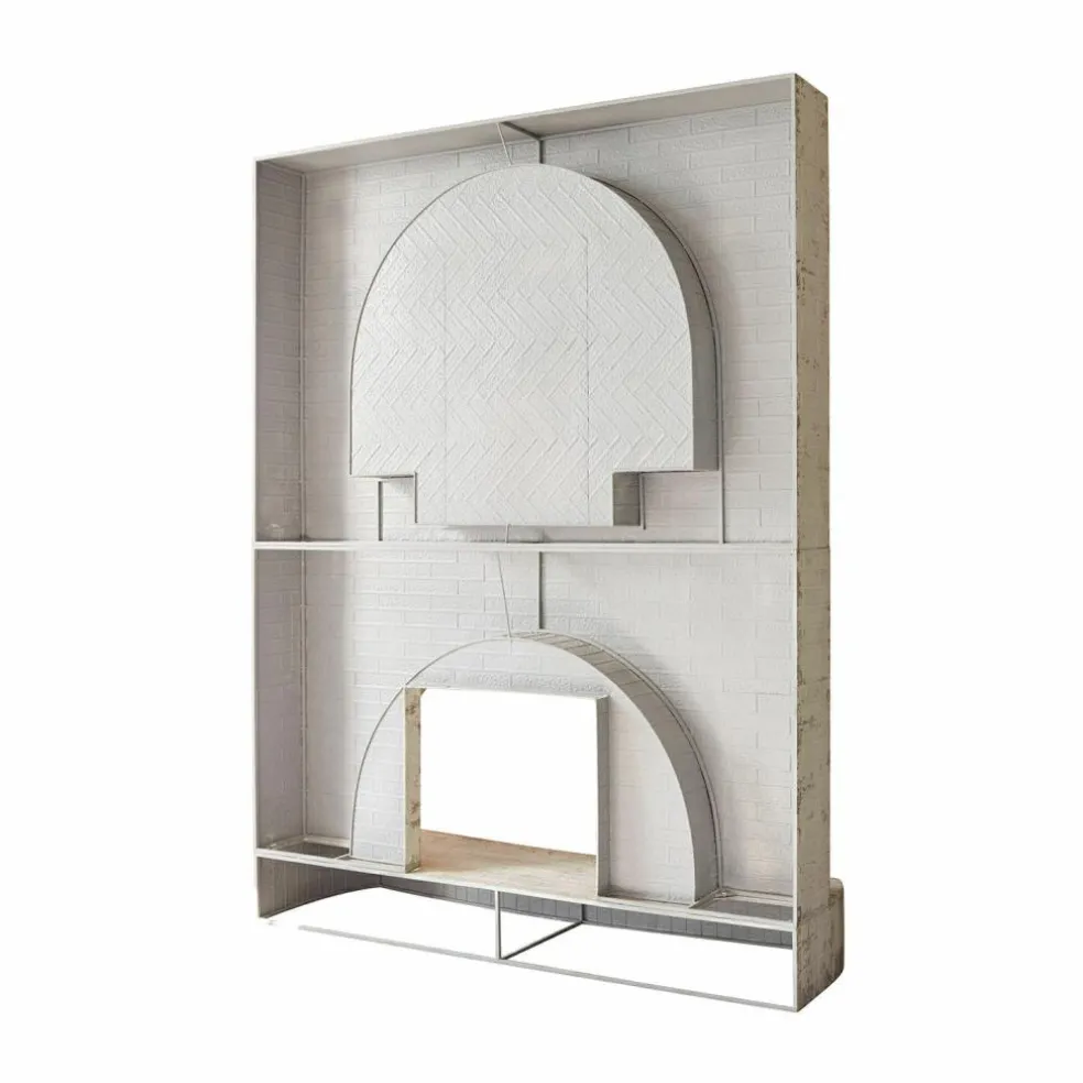 Console de cheminée Forêt Émeraude