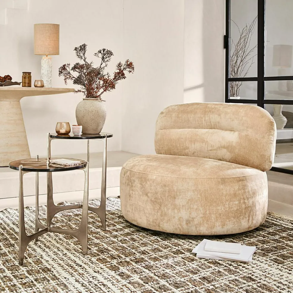 Fauteuil lounge rotatif Brookminster