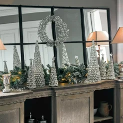 Lot de 2 arbres décoratifs Glitter