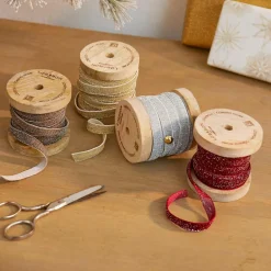 Lot de 4 bobines de ruban en velours Verlanne