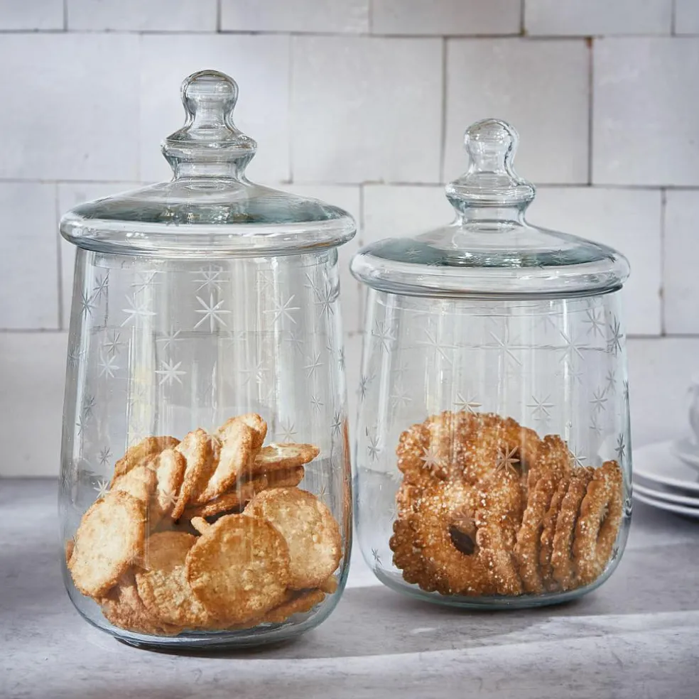 Lot de 2 bocaux en verre Valerico