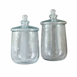 Lot de 2 bocaux en verre Valerico