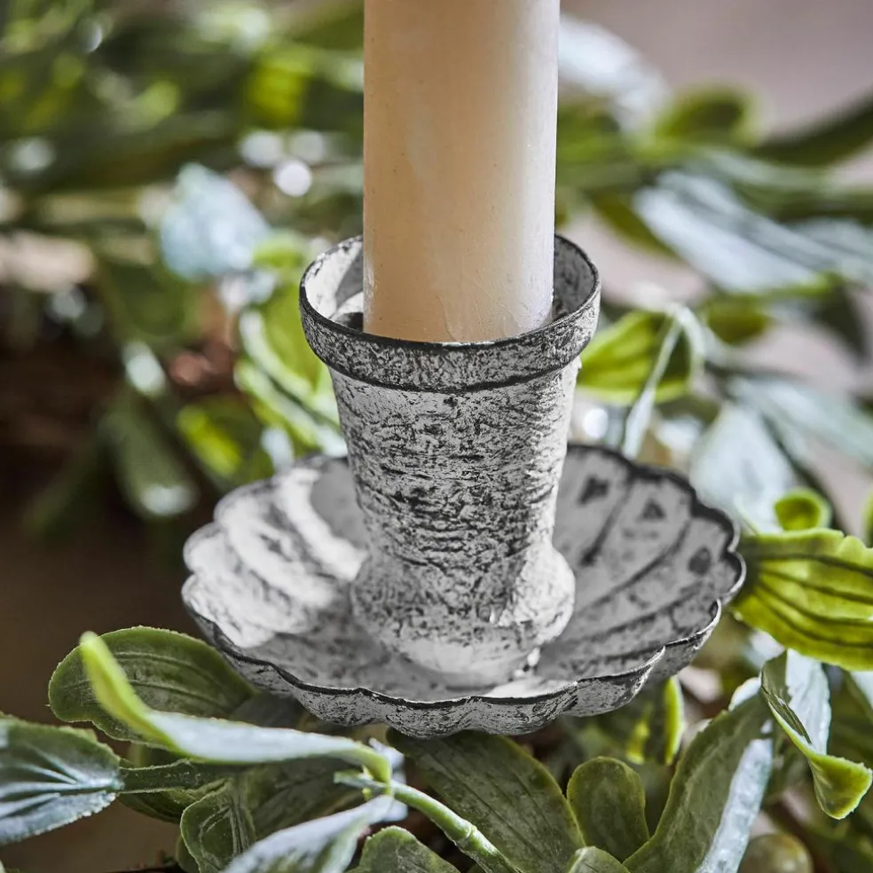 Lot de 4 bougeoirs à piquer Korraine