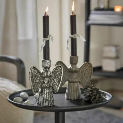 Lot de 2 bougeoirs Auvine