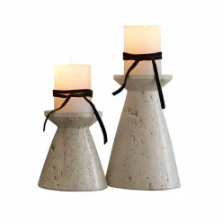 Lot de 2 bougeoirs Bazrahim