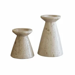 Lot de 2 bougeoirs Bazrahim