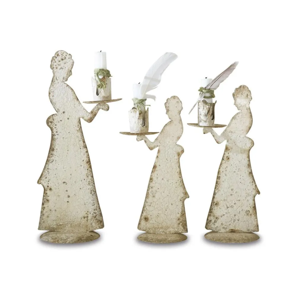 Lot de 3 bougeoirs Chanler