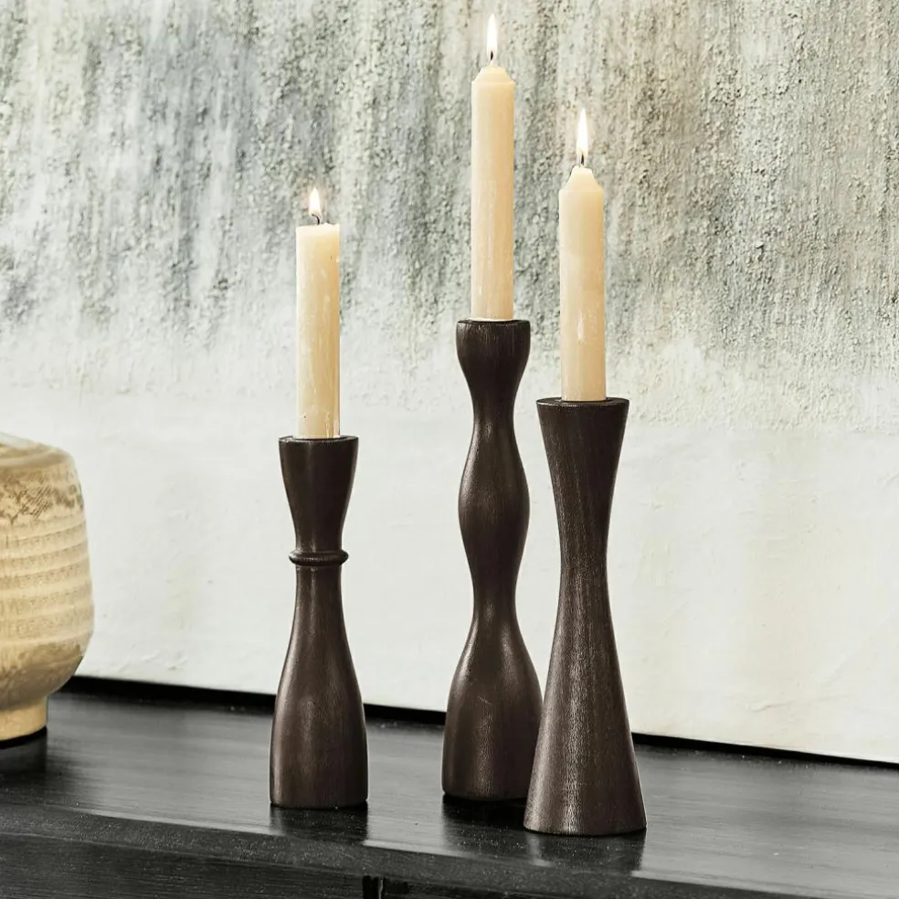 Lot de 3 bougeoirs Méléandre