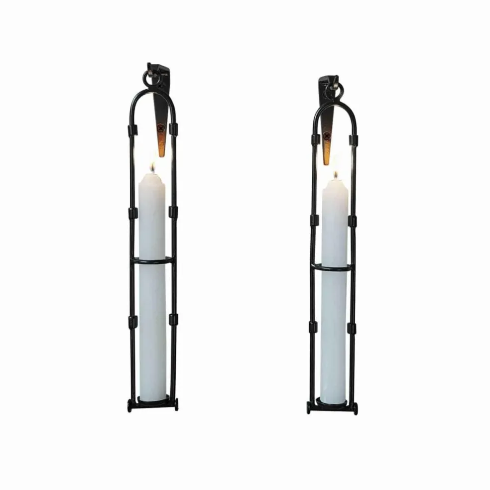 Lot de 2 bougeoirs muraux Vivendas