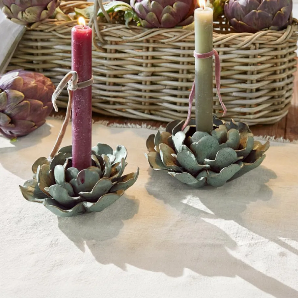 Lot de 2 bougeoirs Myka