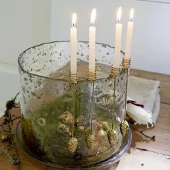 Lot de 4 bougeoirs Norélie