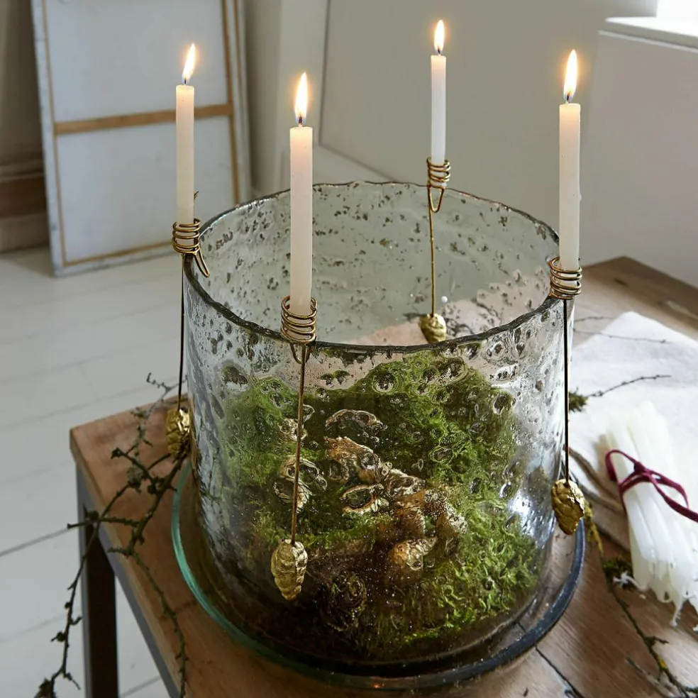 Lot de 4 bougeoirs Norélie