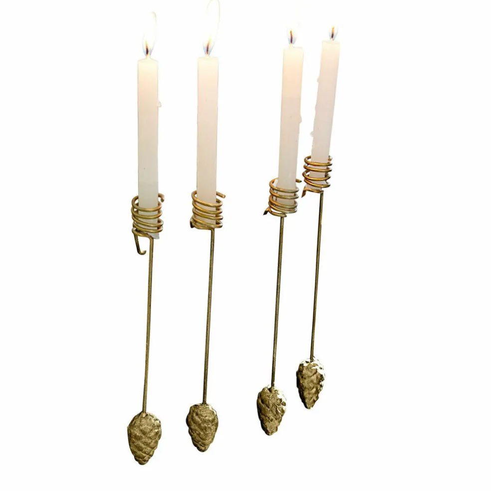 Lot de 4 bougeoirs Norélie