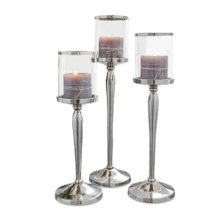 Lot de 3 bougeoirs Serres