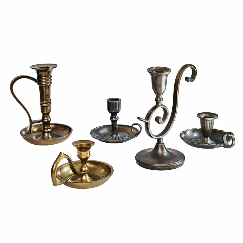 Lot de 5 bougeoirs Vandermere