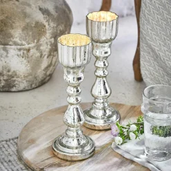 Lot de 2 bougeoirs Velanor