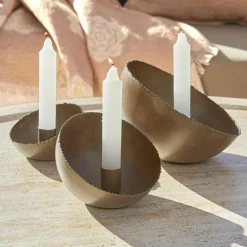 Lot de 3 bougeoirs Vignoux