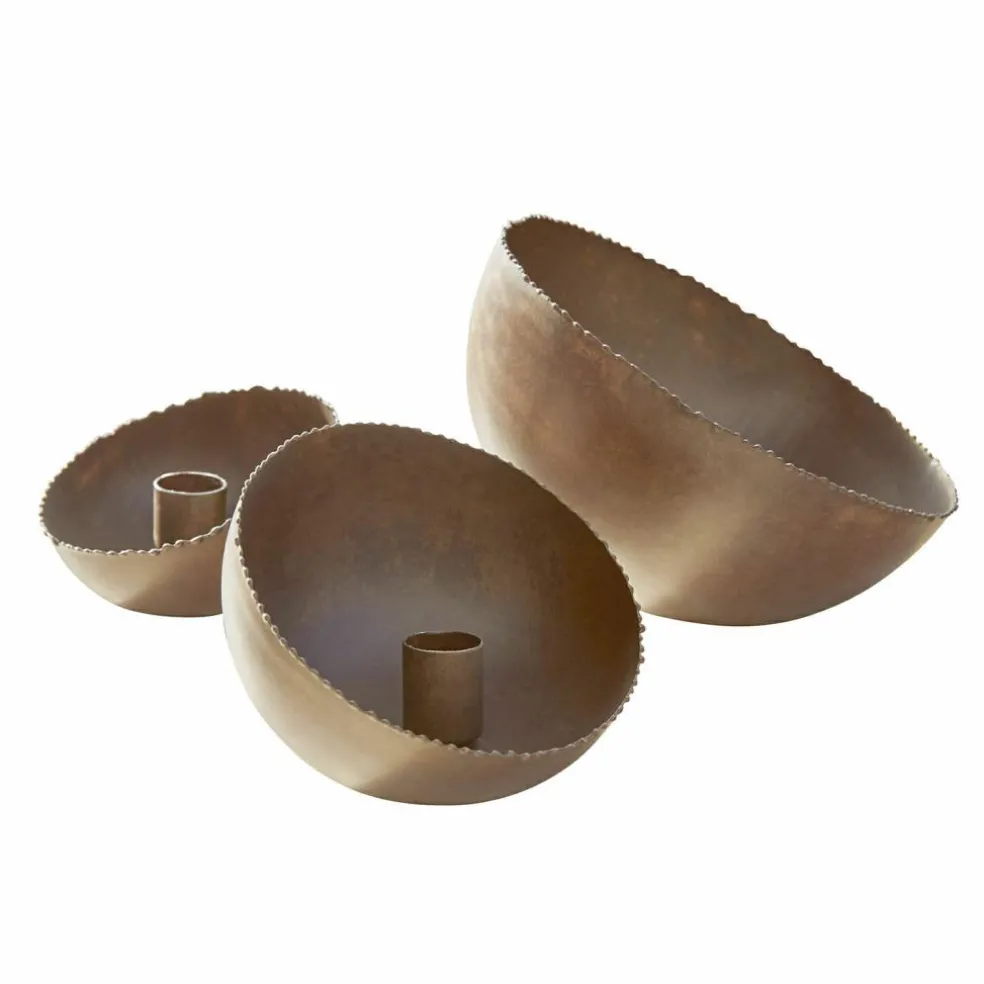 Lot de 3 bougeoirs Vignoux