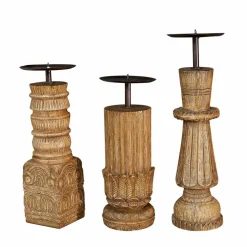 Lot de 3 bougeoirs Zahirah