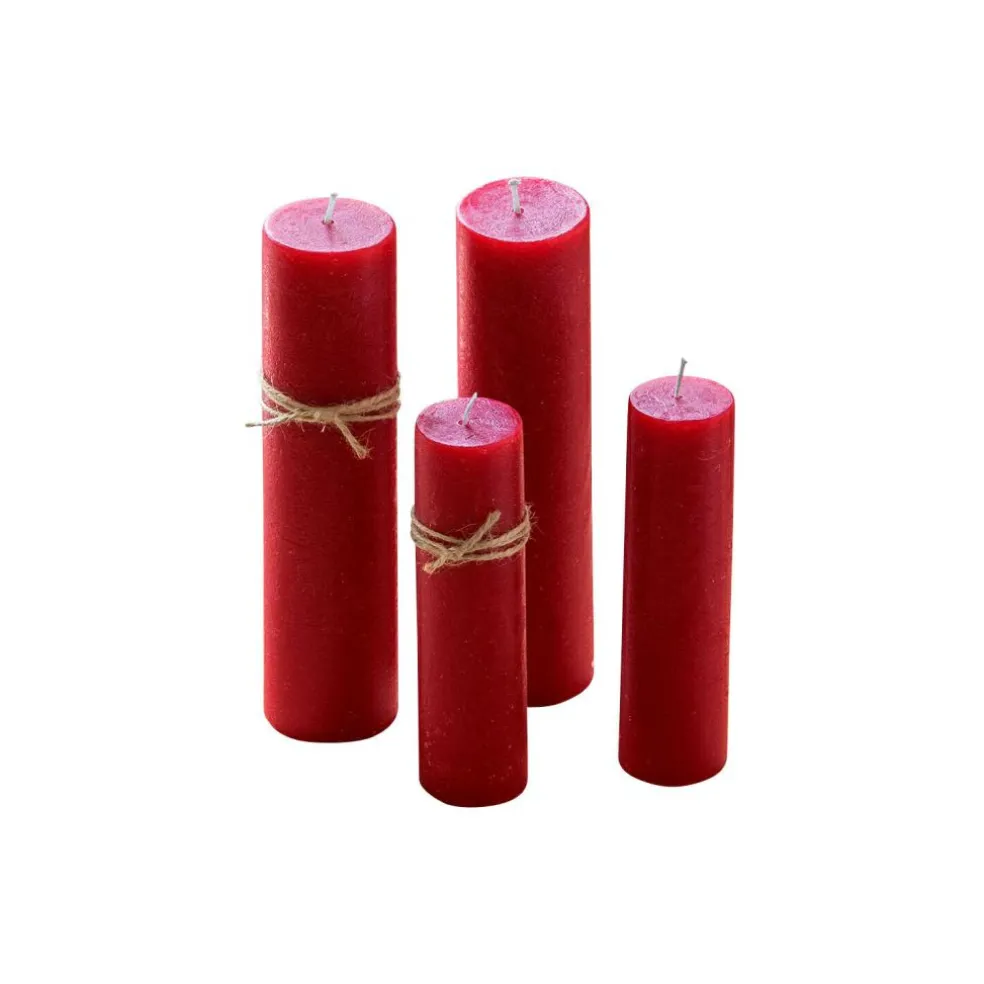 Lot de 4 bougies Avinal