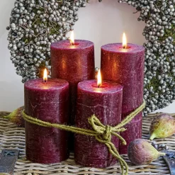 Lot de 4 bougies Berekua