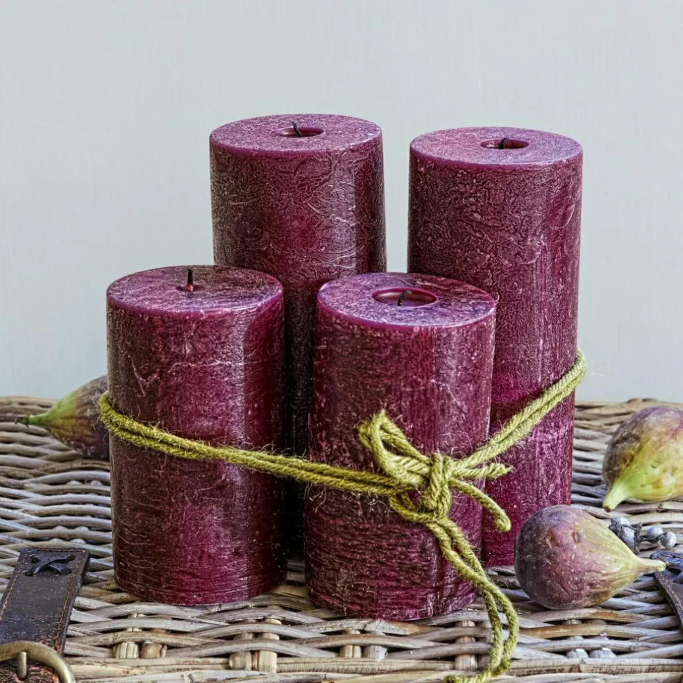 Lot de 4 bougies Berekua