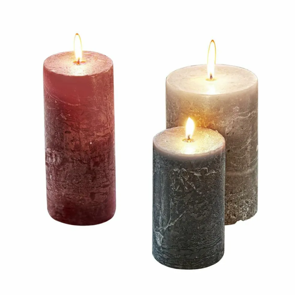 Lot de 3 bougies Pretin