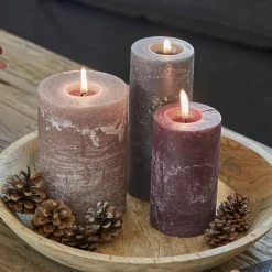 Lot de 3 bougies Pretin