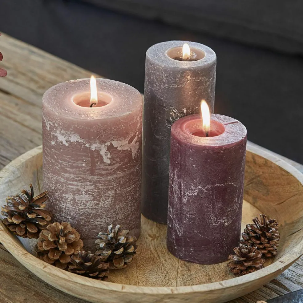 Lot de 3 bougies Pretin