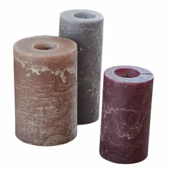 Lot de 3 bougies Pretin