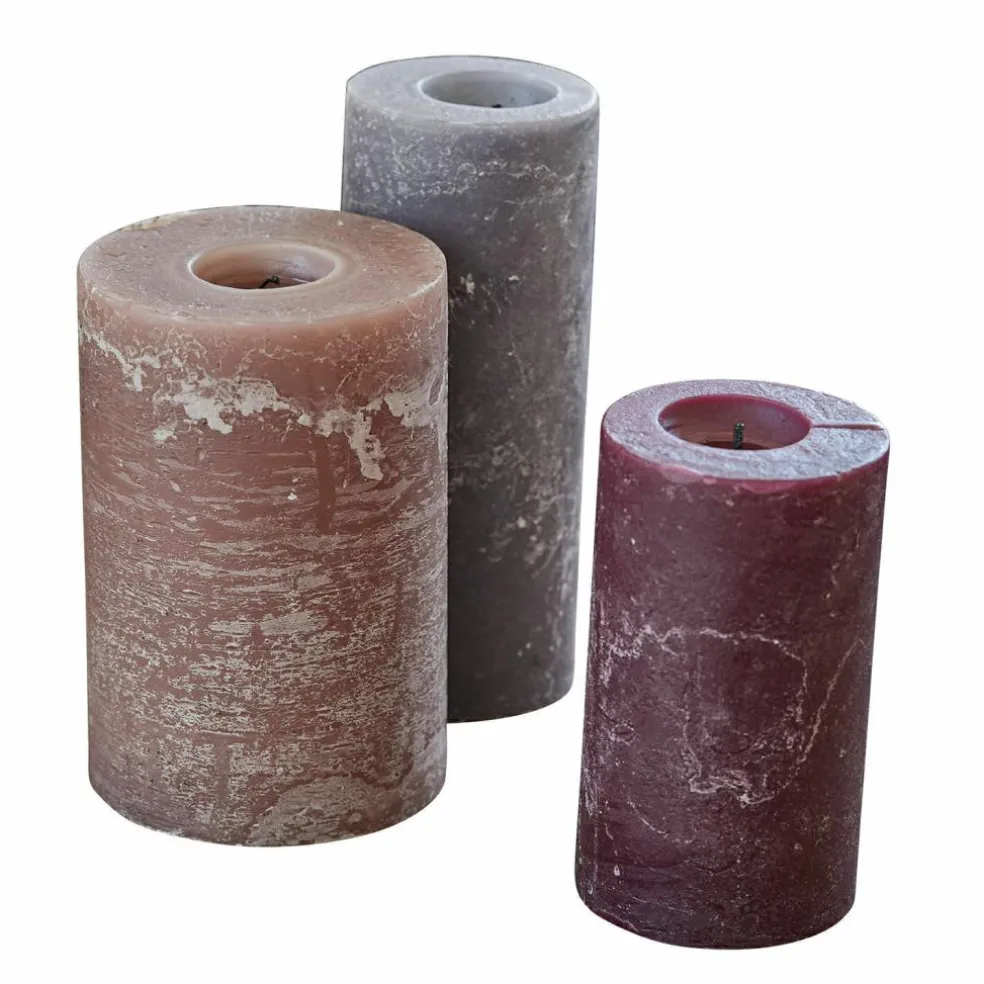 Lot de 3 bougies Pretin