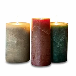 Lot de 3 bougies Salis