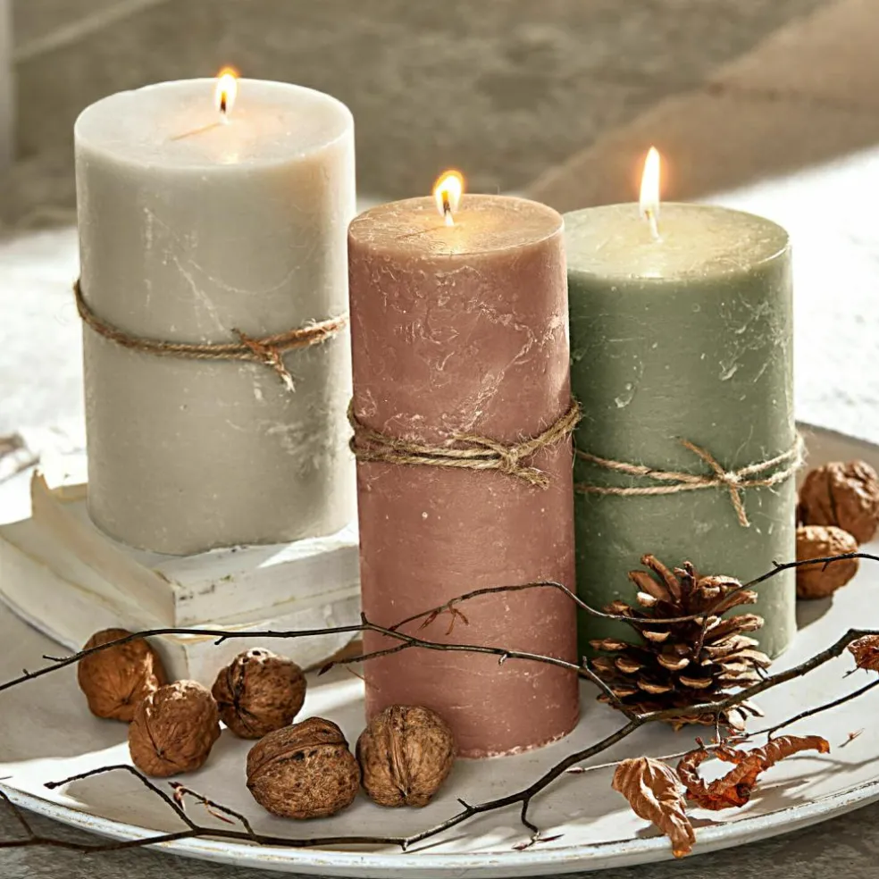 Lot de 3 bougies Salis