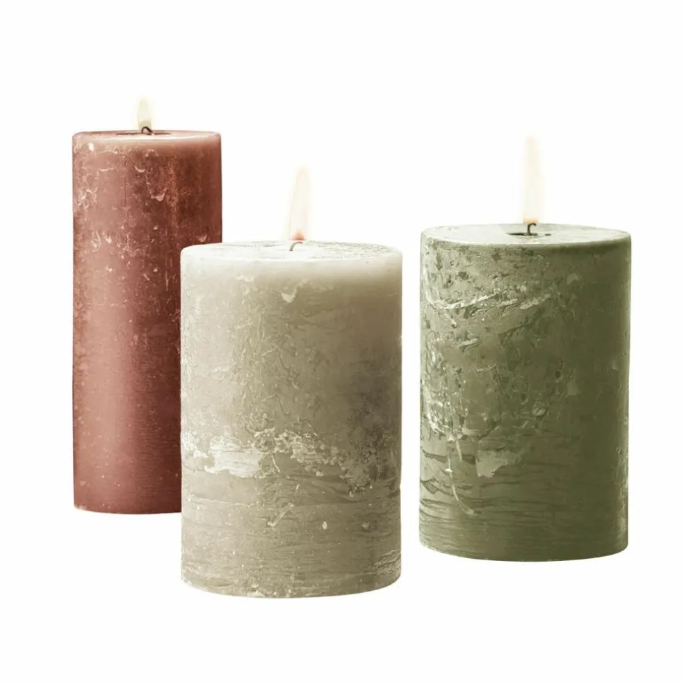 Lot de 3 bougies Salis