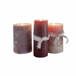 Lot de 3 bougies Salis