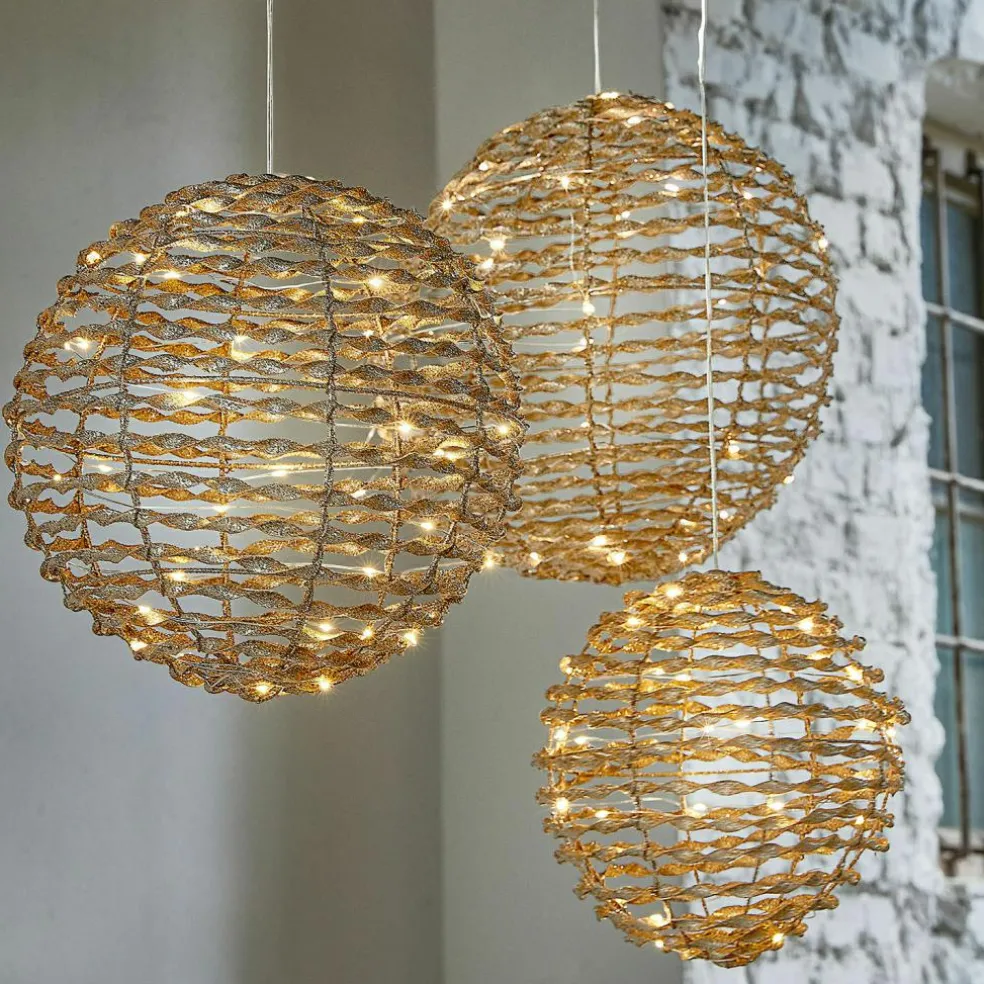 Lot de 3 boules de Noël à LED Thalindra