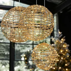 Lot de 3 boules de Noël à LED Thalindra