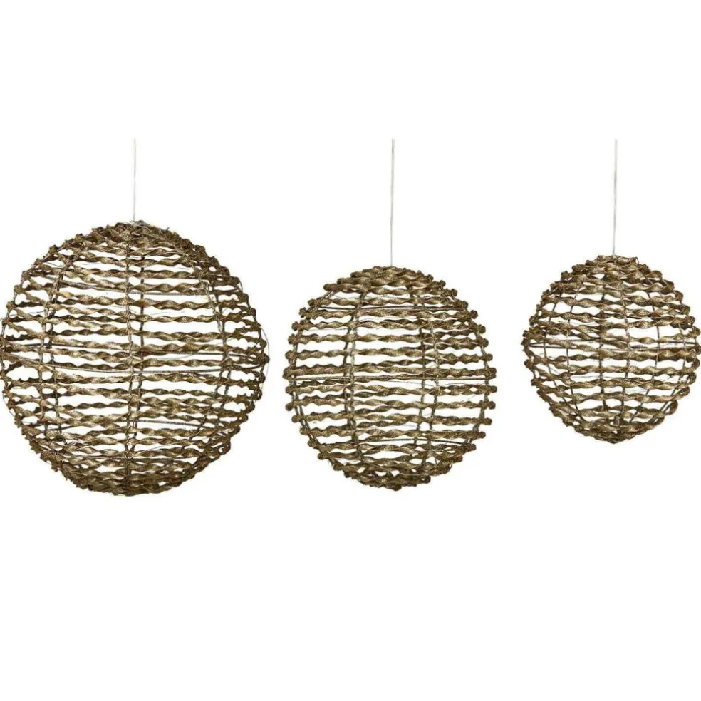 Lot de 3 boules de Noël à LED Thalindra