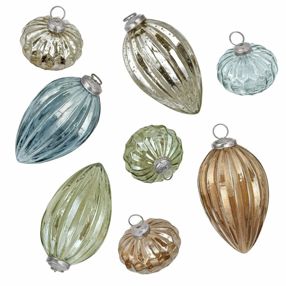 Lot de 8 boules de Noël Azélisse