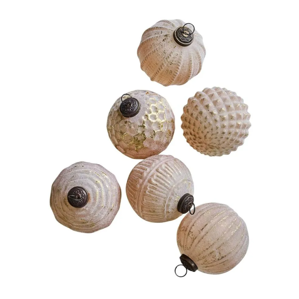 Lot de 6 boules de Noël Eirelyn