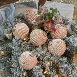 Lot de 6 boules de Noël Mane