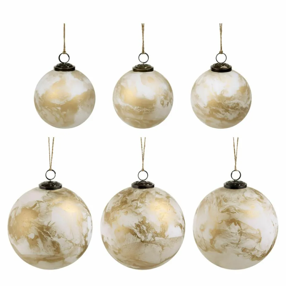 Lot de 6 boules de Noël Nymeria