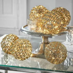 Lot de 6 boules lumineuses à LED Serivane