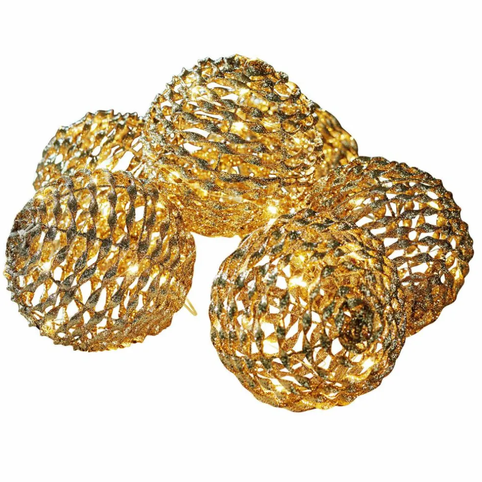 Lot de 6 boules lumineuses à LED Serivane