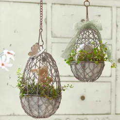 Lot de 2 cages à oiseaux décoratives Eralin