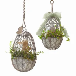 Lot de 2 cages à oiseaux décoratives Eralin