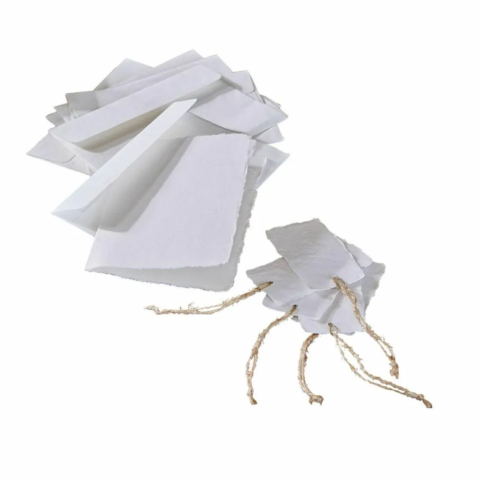 Lot de 12 cartes de vœux et étiquettes-cadeaux Xavette