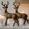 Lot de 2 cerfs décoratifs Cagny